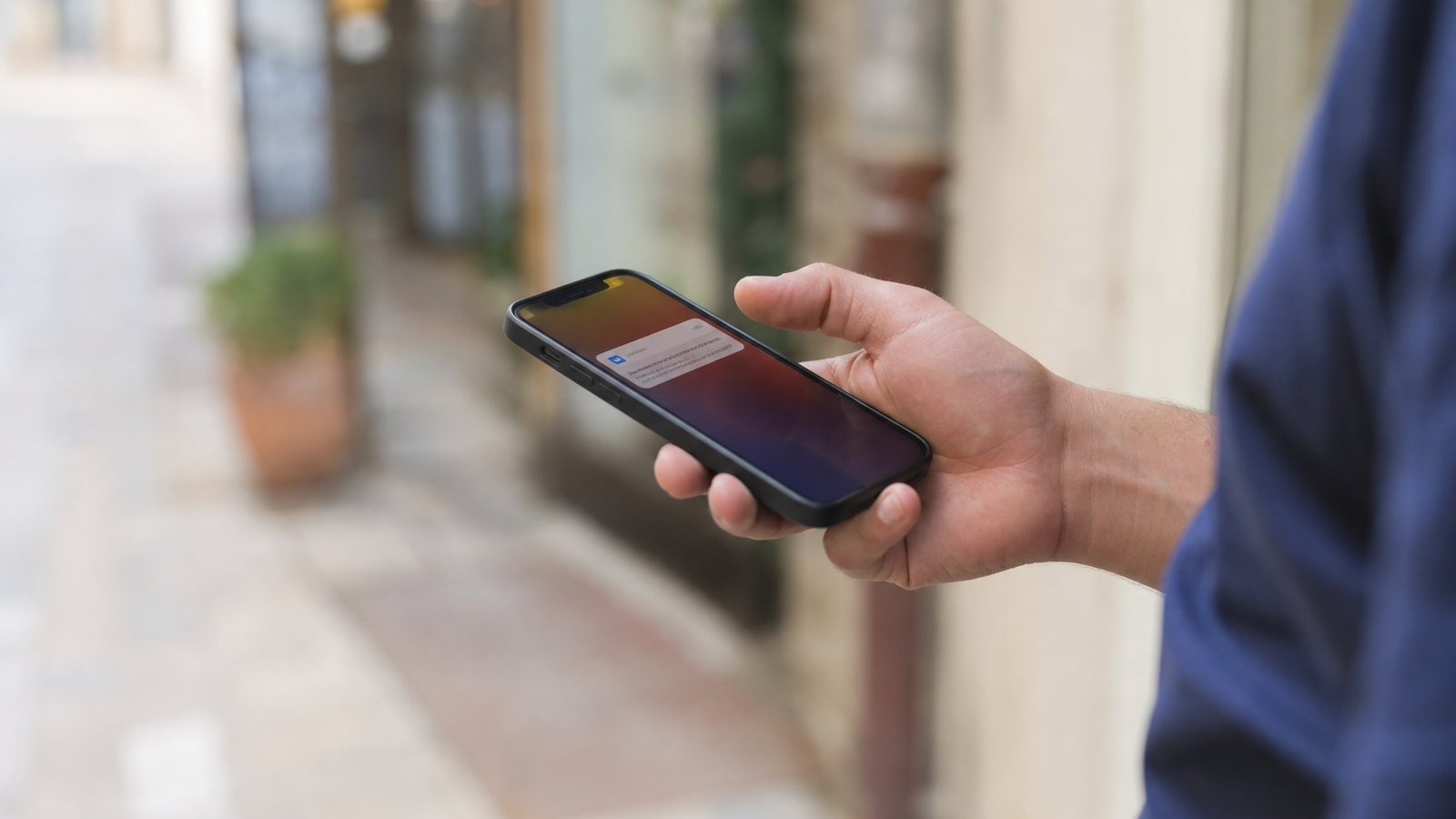 Rappel de rendez-vous reçu sur l'écran d'un téléphone mobile