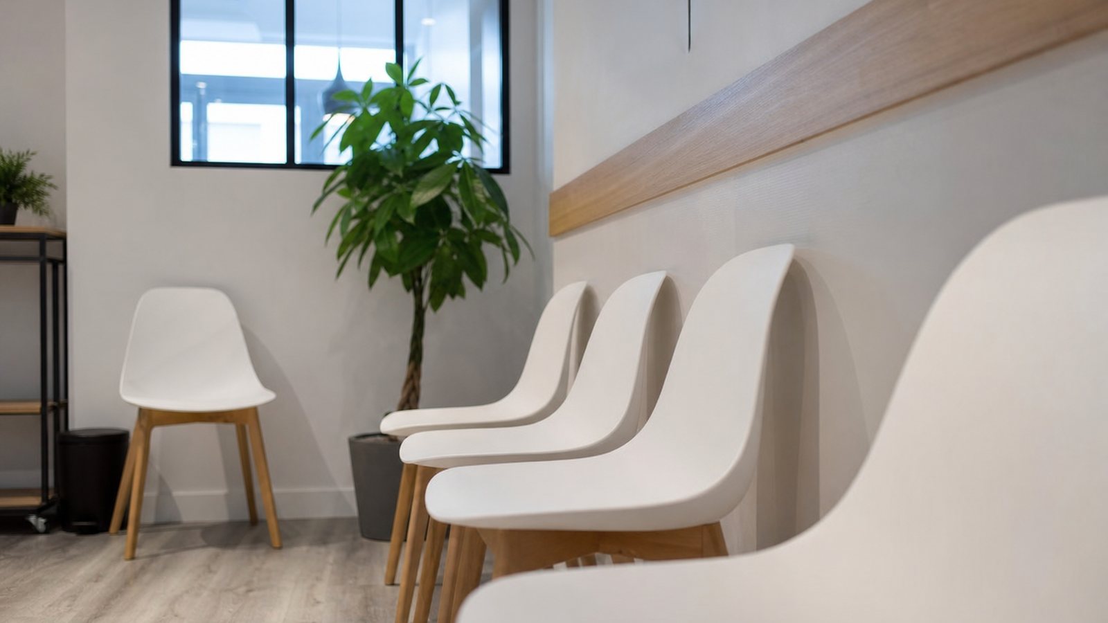 Salle d'attente et créneau resté vide faute de client au rendez-vous